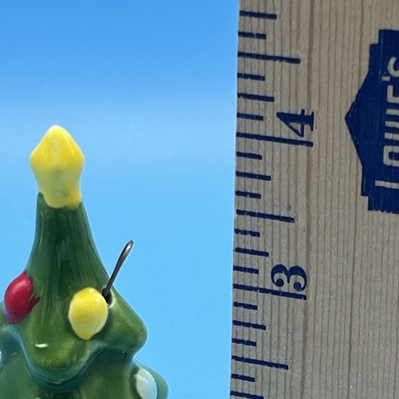 Vintage Norcrest Christmas Tree Bell Ornament  4” Ceramic Crafted In Japan - Picture 3 of 7